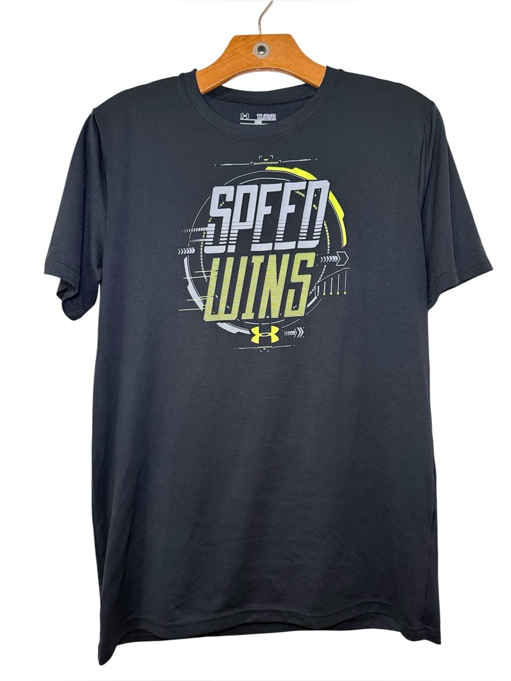 Under Armour Boys Speed Wins Athletic Tshirt Size Youth Extra Large EUC